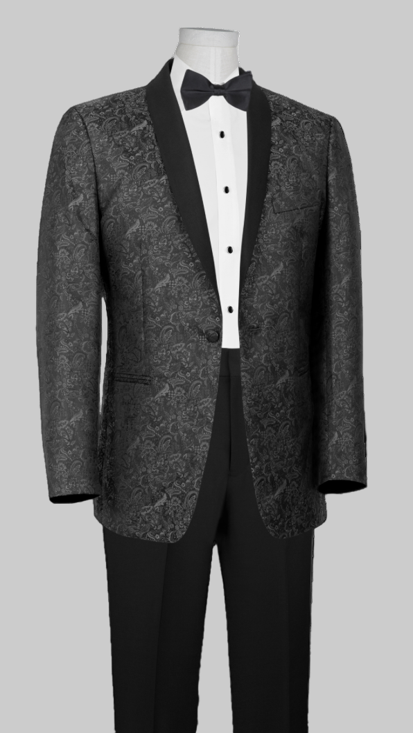 Grey Paisley Tuxedo