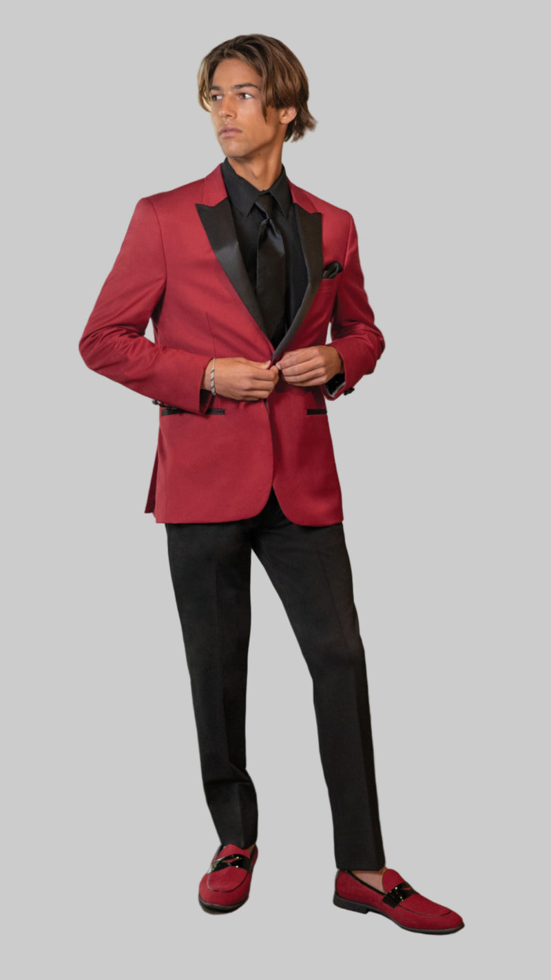 Red Stretch Tuxedo