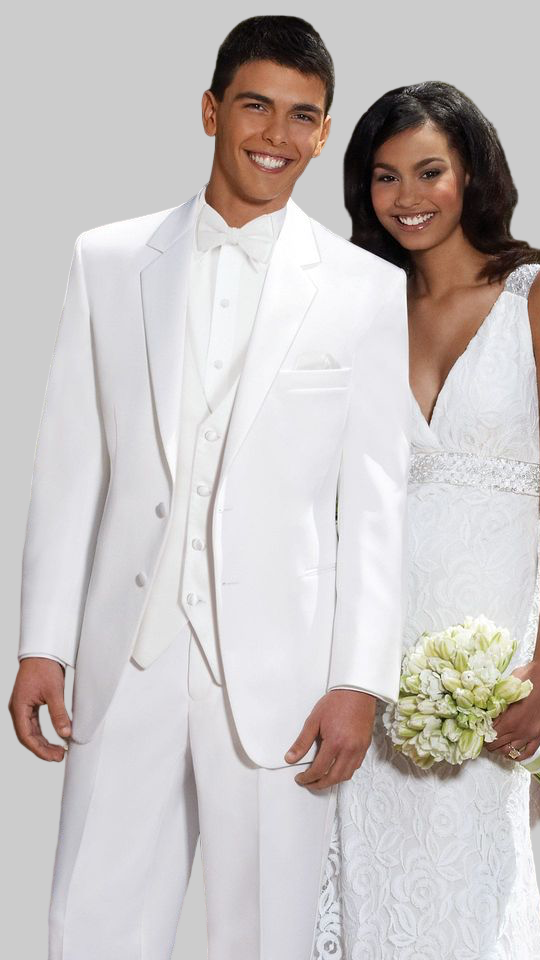 White Satin Tuxedo